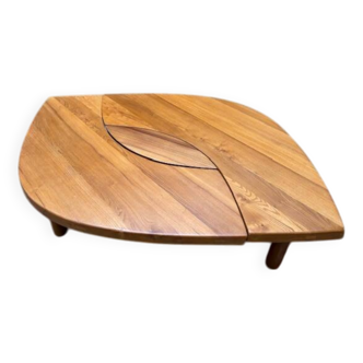 T22 coffee table called "eye" - Pierre Chapo - 70s