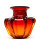 Vase moderne du milieu du siècle, en verre, conçu par J. Słuczan-Orkusz, Pologne, années 1970.