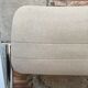 Strafor stainless steel office chair and light grey tweed