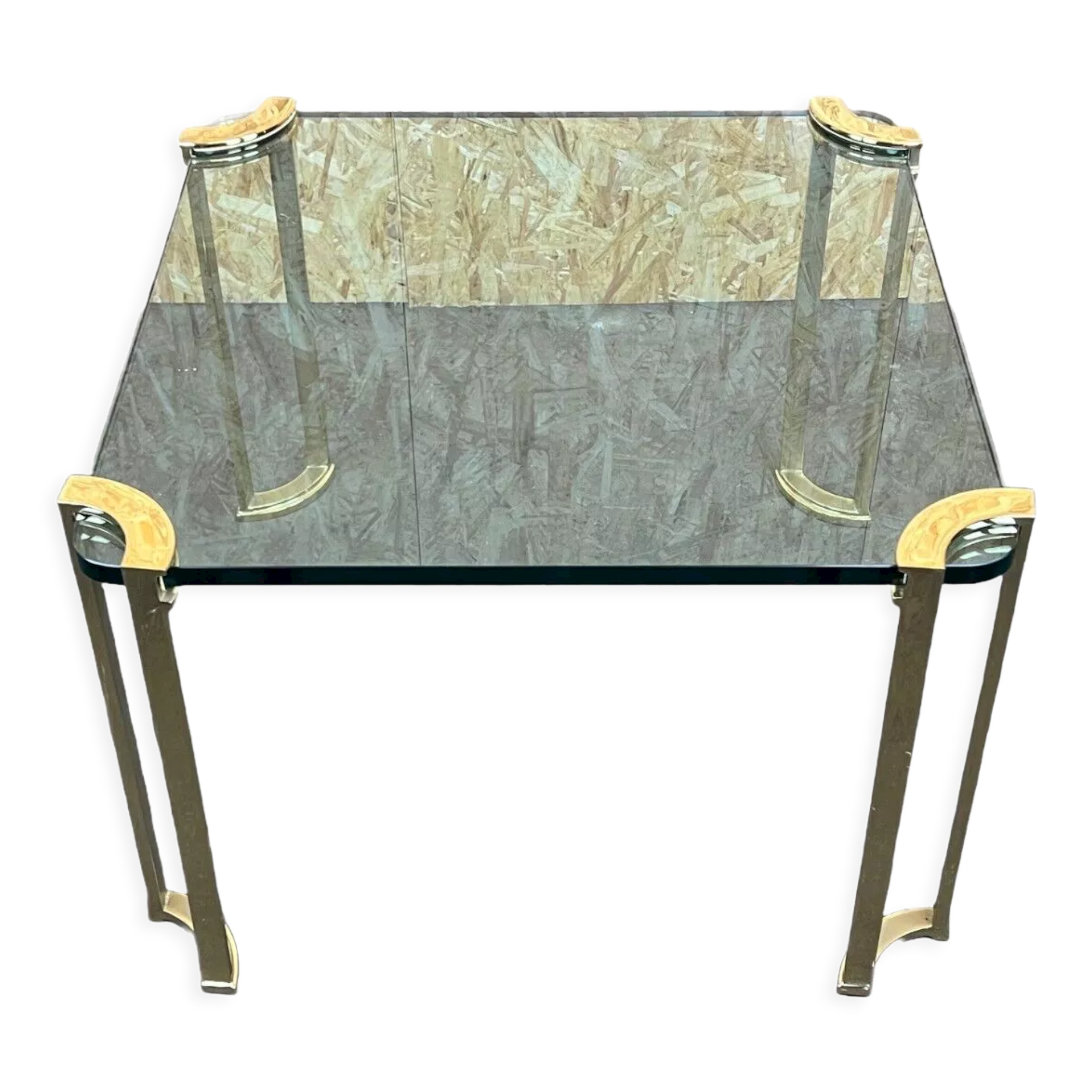 60s 70s brutalist bronze coffee table peter ghyczy coffee table space age design