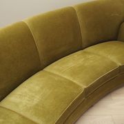 Green velour sofa, Danish design, 1960s, production: Denmark
