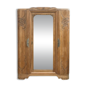 Armoire art déco miroir - brut