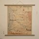 Old school geography map 1960 Atlantic Mediterranean coast