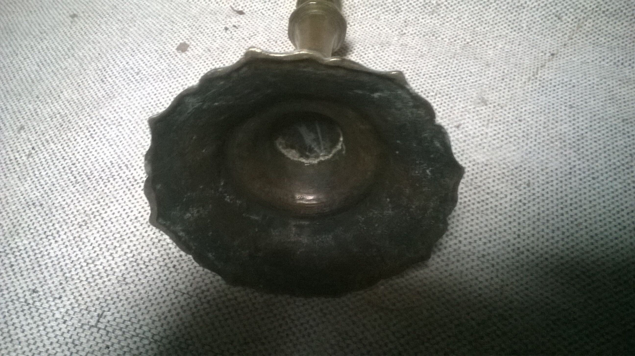 Golden bronze candlestick