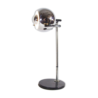 Lampe globe oculaire Gepo entièrement chromée années 60