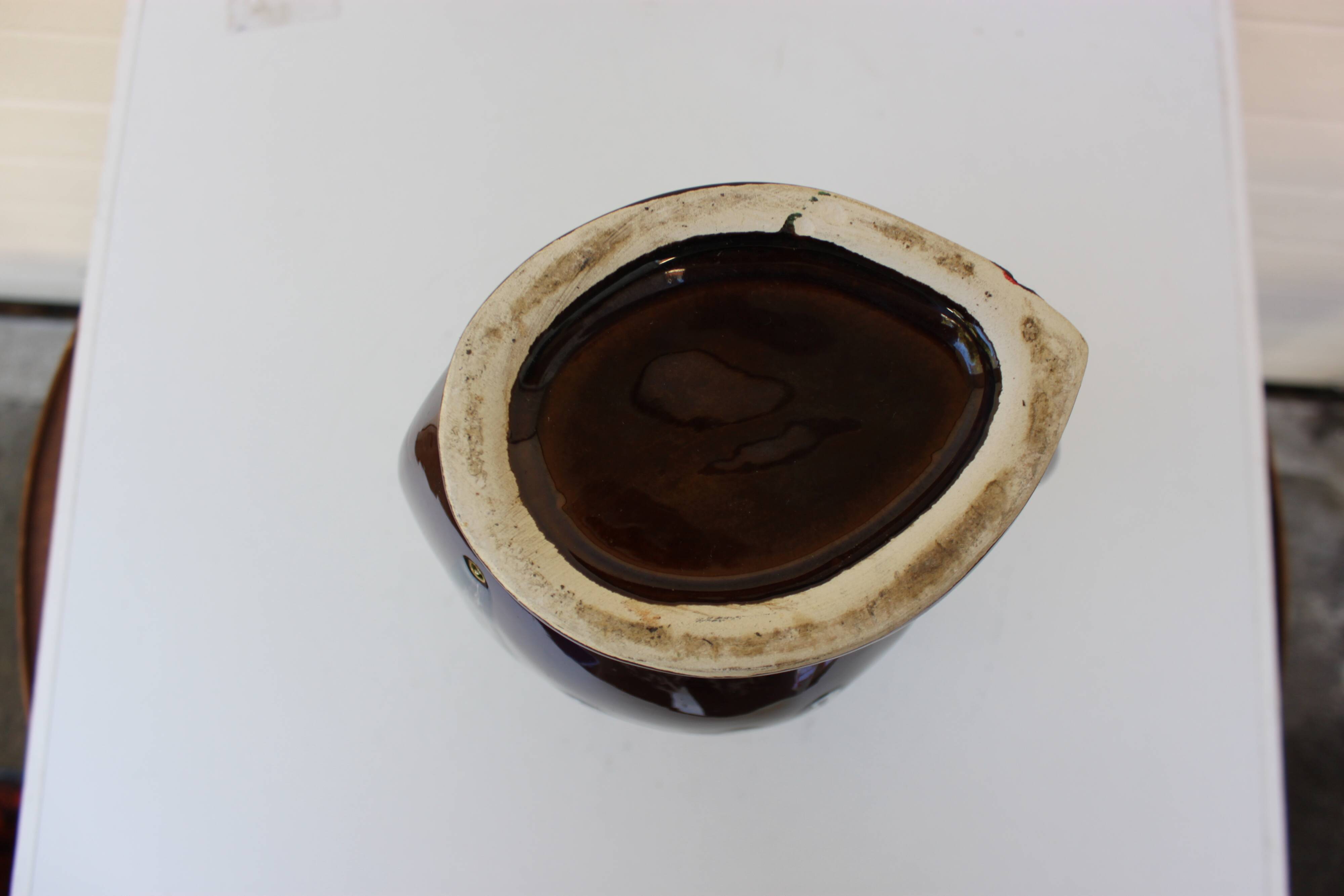 vase 1970 rose une anse
