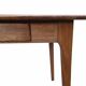 Desk table, kitchen table, vintage 1950s oak side table.