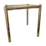 Table metal doré Lancel, motif bambou
