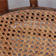 Bistrot chair in curved wood and caning