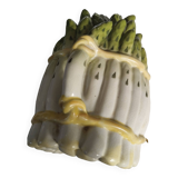 Plat à asperges en barbotine