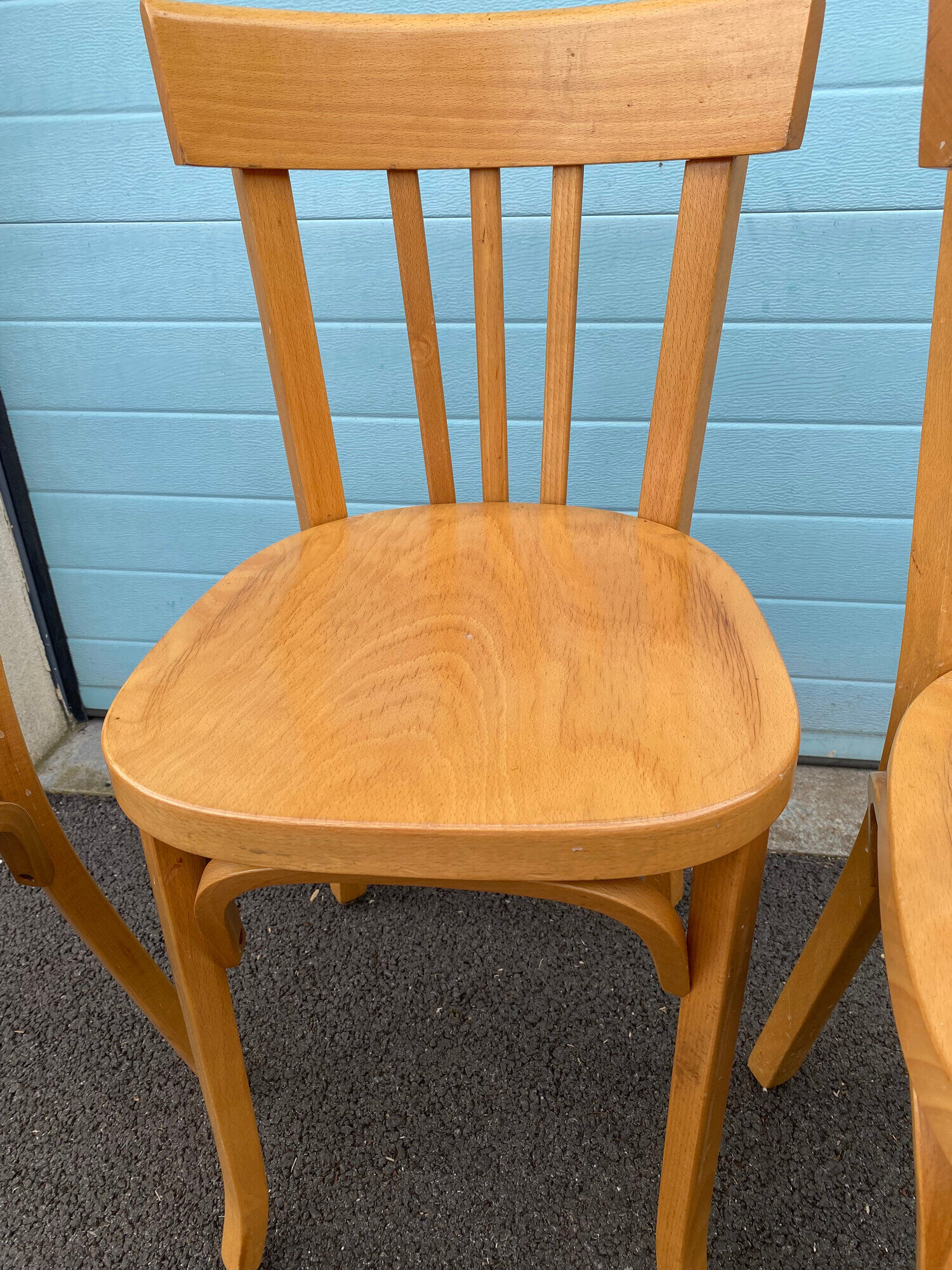 Set of 5 "Baumann" bistro chairs