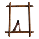 Miroir en bois tourné à l'imitation du bambou, des années 20-30, 54 x 65 cm