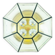 XL Mid-Century Glass Ceiling Light from Limburg, Germany, 1960s/1970s
