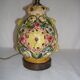 Openwork porcelain lamp base - Italy from the 1920s
