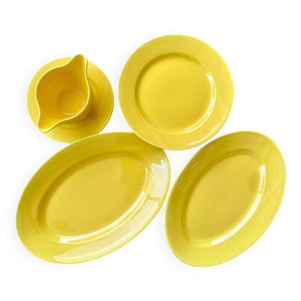 Service de table jaune
