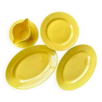 Yellow dinner set