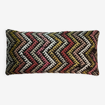 Housse de coussin kilim turc vintage, 30 x 60 cm