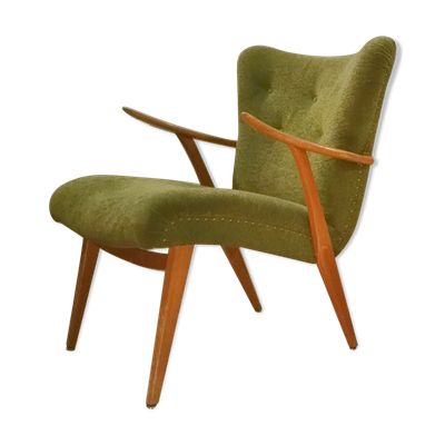 Fauteuil Wing Chair  scandinave années 50 60