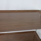 Desserte pliable marron