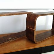 Czech Decorative Shelves attributed to Ludvik Volak , 1960s, Set of 3