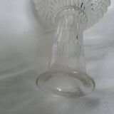 Vase carafe en verre décor pointe de diamant ananas