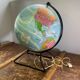 Vintage globe 1930 Perrina Picquart Metal and glass entirely original map geography