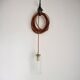 Chiseled glass suspension