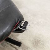 Set of armchair + ottoman viking p97 by Sigurd Russell for Poltrona Frau