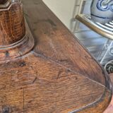 Louis XV period 18th century two-part sideboard in solid oak with glass