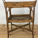 Side table or rattan and canning service