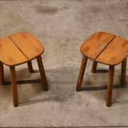 Lot de 3 chaises et 2 tabourets