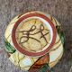 Signed enameled ceramic ball vase