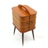 Coffre de rangement danois en contreplaqué, années 1970