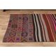 1970s Vintage Turkish Oushak Handmade Wool Cotton Pink Runner Rug 103x171