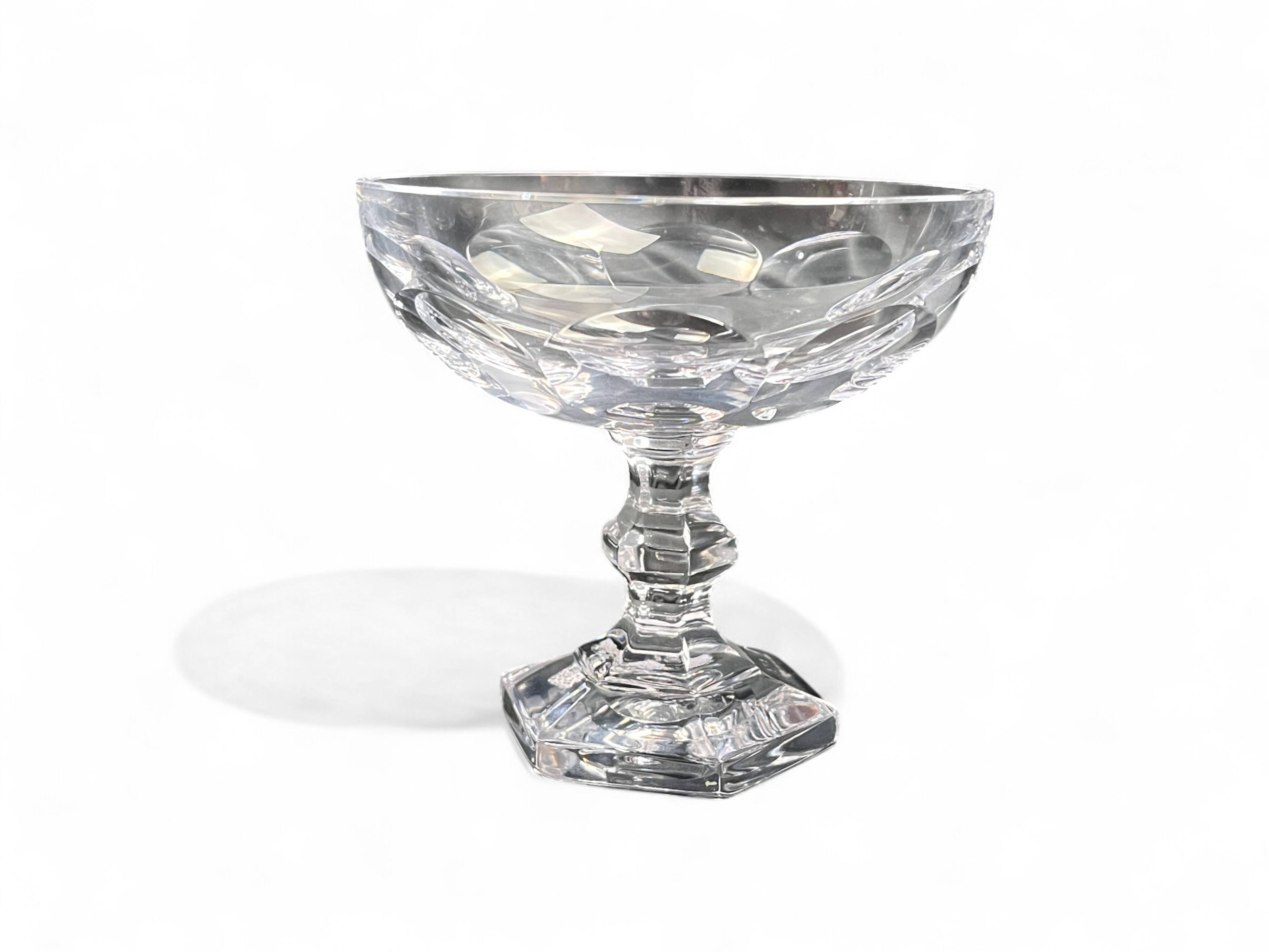Sèvres crystal bowl on foot or empty pocket 20th century
