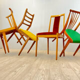 Four vintage dining chairs
