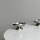 12 stainless steel footed bowls, Letang Remy style