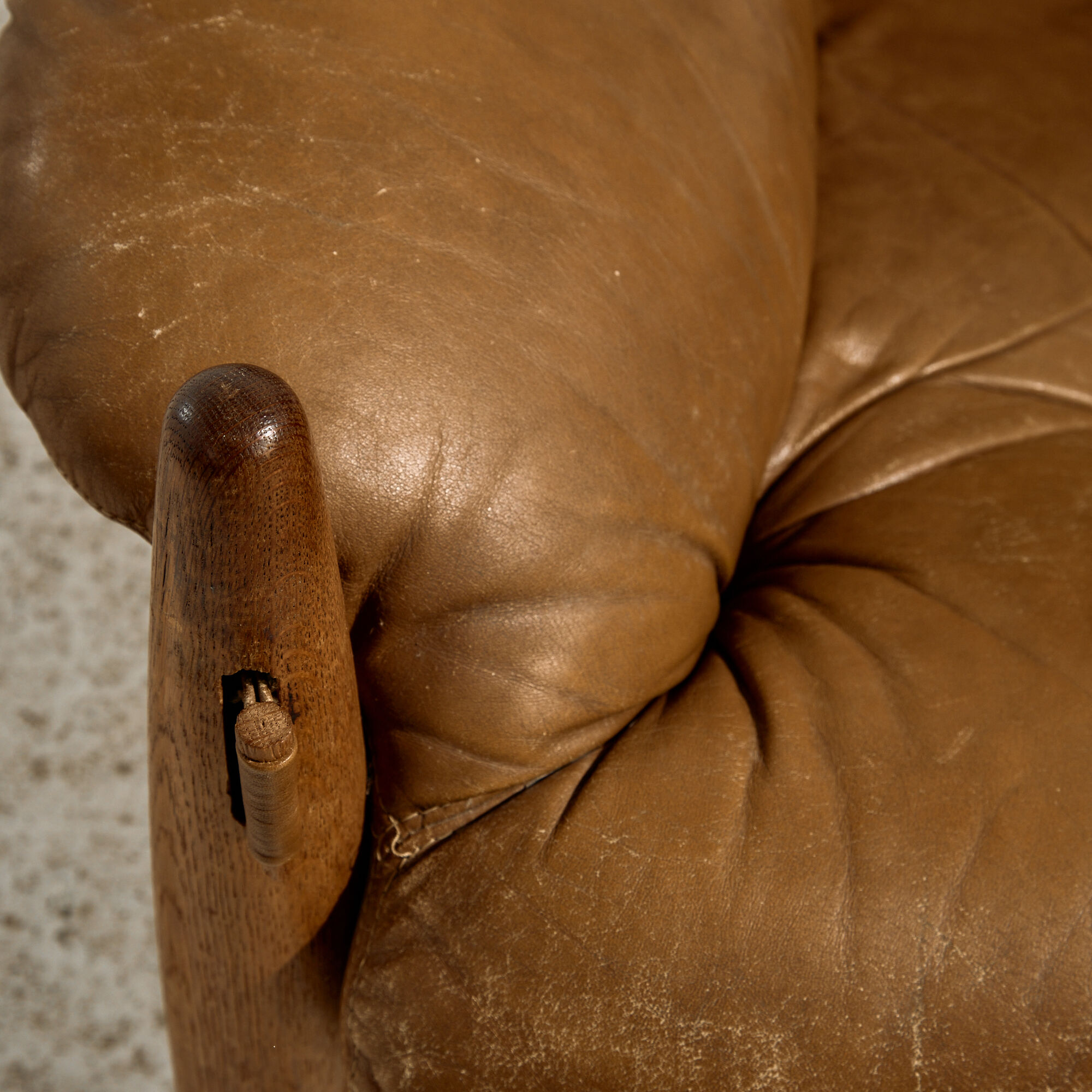 Danish leather lounge chair