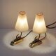 Pair of bedroom lamps, Germany, 1950s