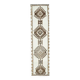 Vintage Turkish Oushak Handmade Wool Cotton White Runner Rug 84x346