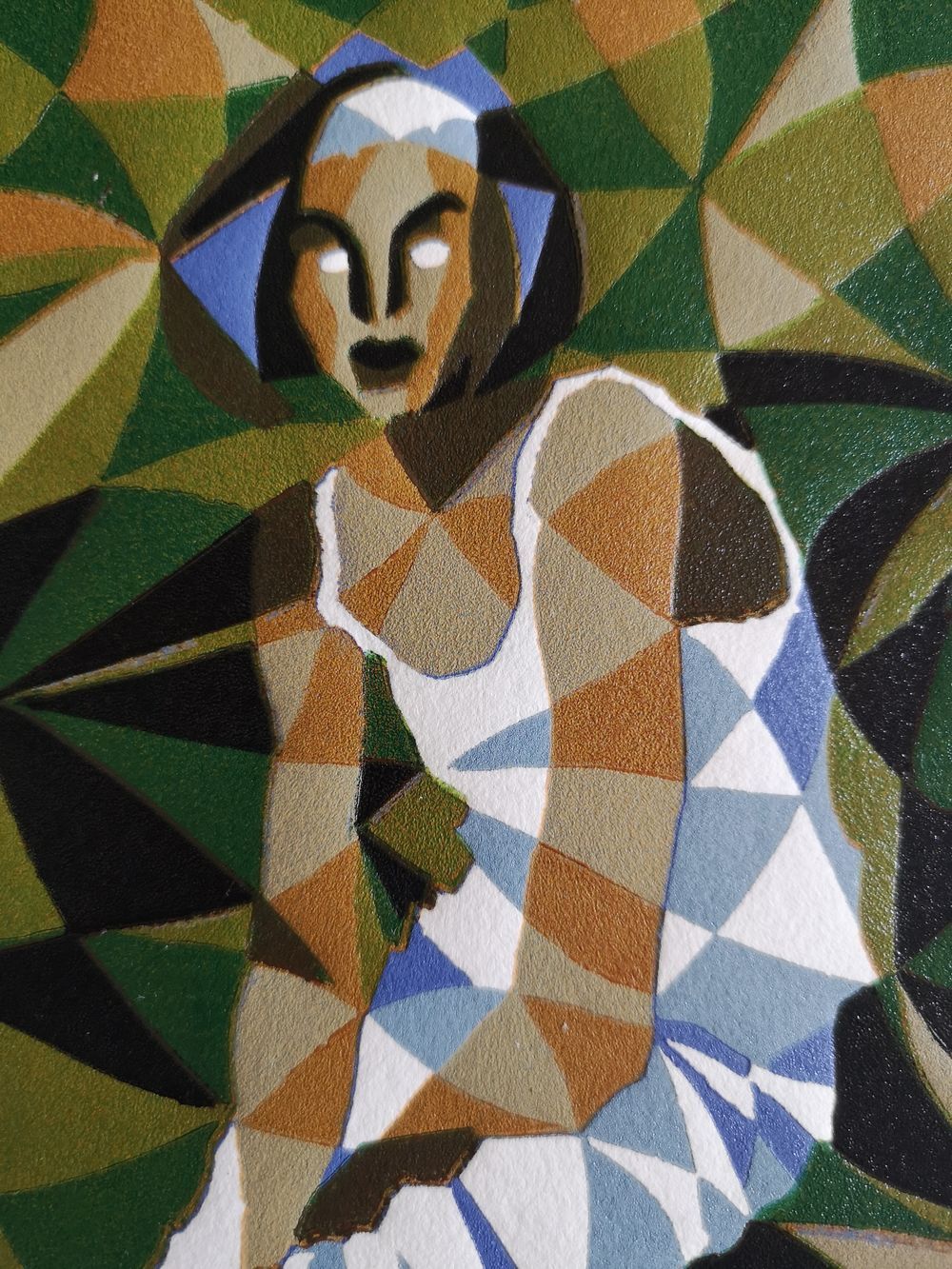 Lithograph by Matias Urieta - 'Mujer Exotica' - numbered 10/15 - 1998