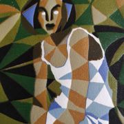 Lithograph by Matias Urieta - 'Mujer Exotica' - numbered 10/15 - 1998
