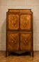 Marquetry drop-leaf secretary in Louis XV style circa 1900.