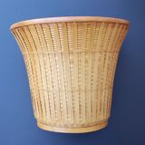 80's rattan pot cover