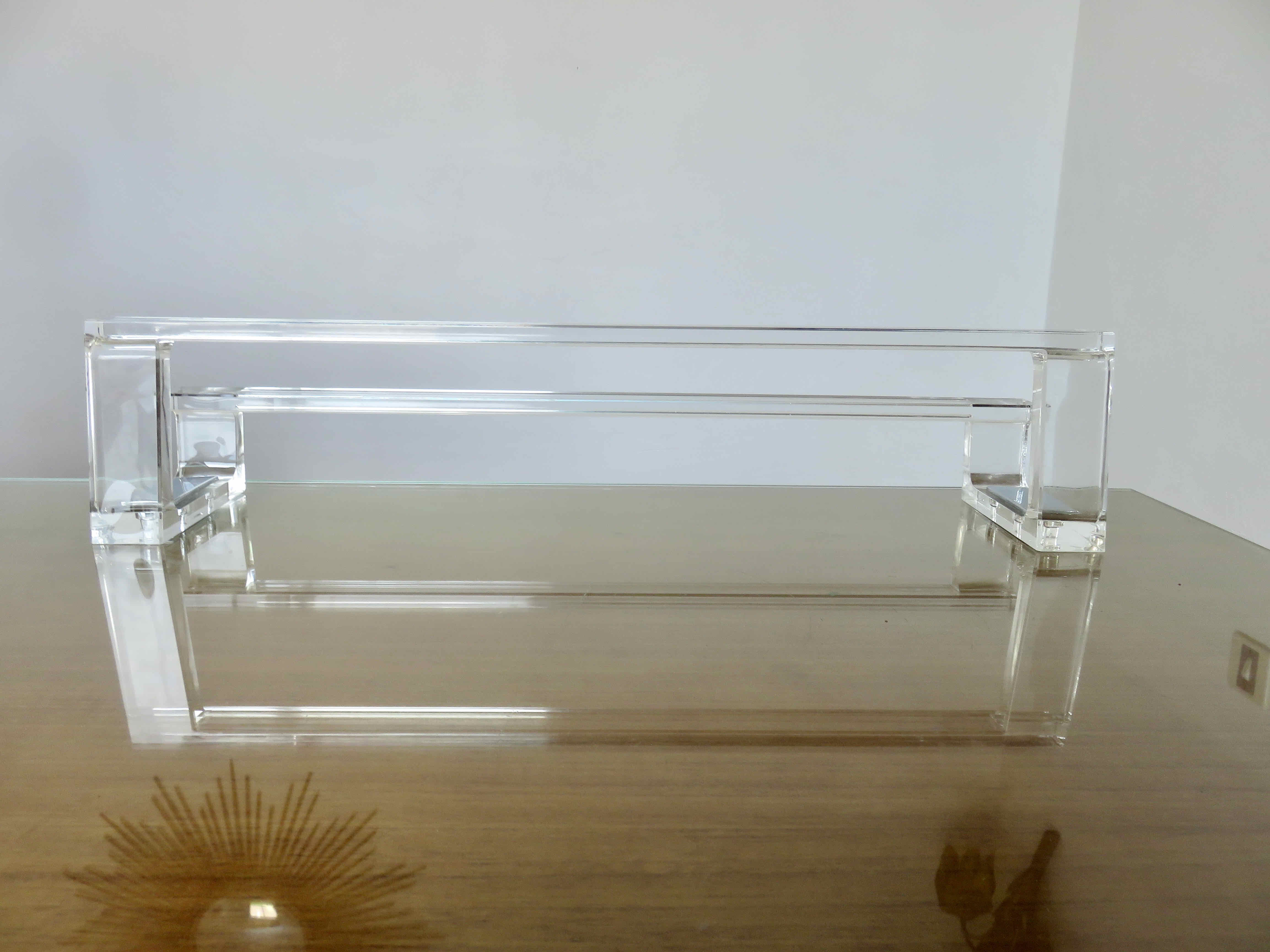 Plexiglas towel rack 70s