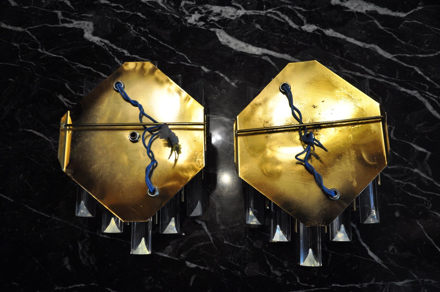 Pair of Venini appliques, Italy, 1970