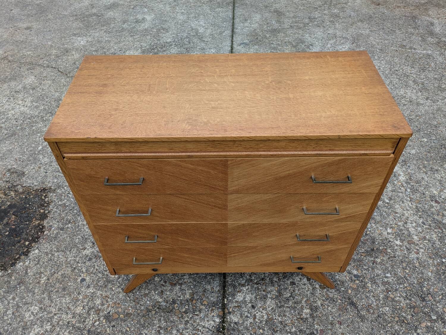 Commode vintage 1960 pied compas