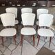 Set of mid-century Scandinavian-inspired chairs.