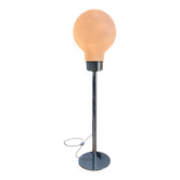 Lampadaire "Bulbe" en métal et verre - 1980