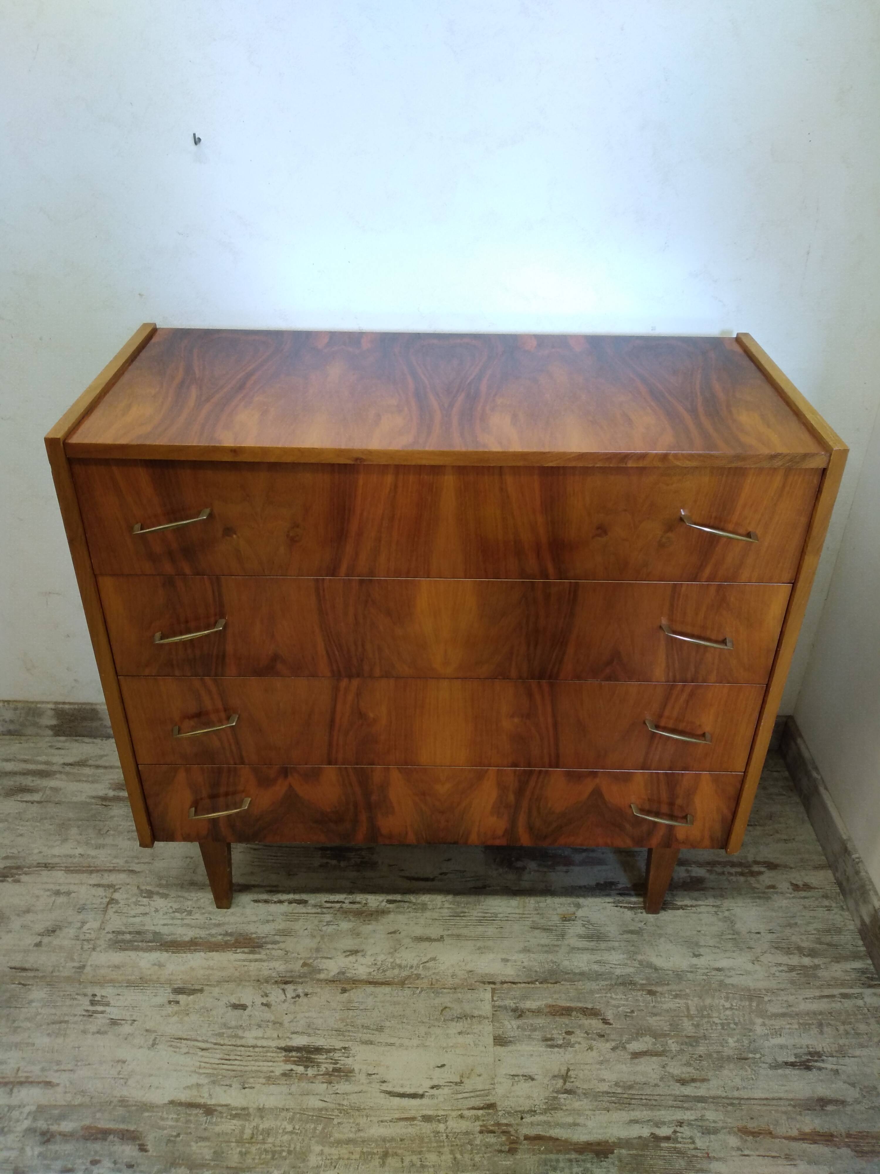 Vintage lacquered chest of drawers
